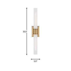 Visual Comfort Studio - 4665002-848 - Two Light Bath Vanity - Keaton - Satin Brass