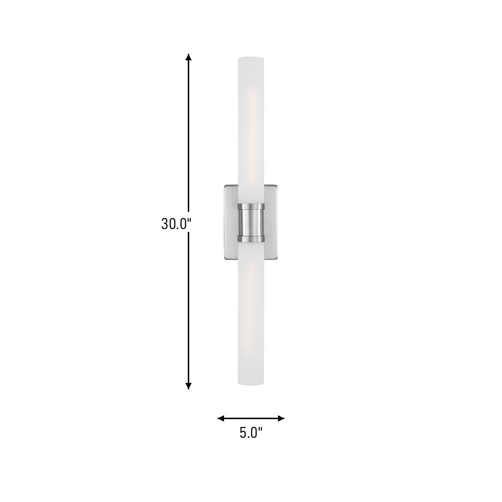 Visual Comfort Studio - 4665002-962 - Two Light Bath Vanity - Keaton - Brushed Nickel