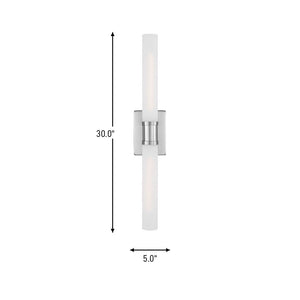 Visual Comfort Studio - 4665002-962 - Two Light Bath Vanity - Keaton - Brushed Nickel