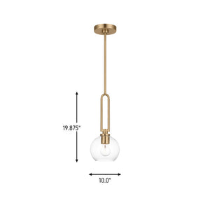 Visual Comfort Studio - 6155701-848 - One Light Pendant - Codyn - Satin Brass