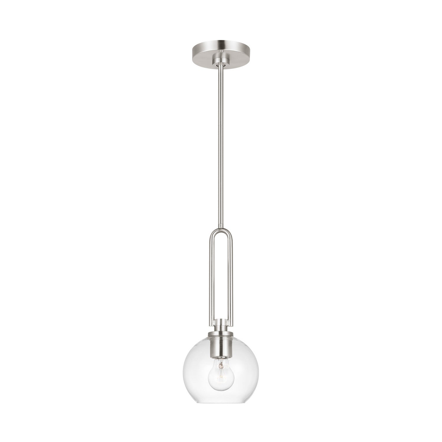 Visual Comfort Studio - 6155701-962 - One Light Pendant - Codyn - Brushed Nickel