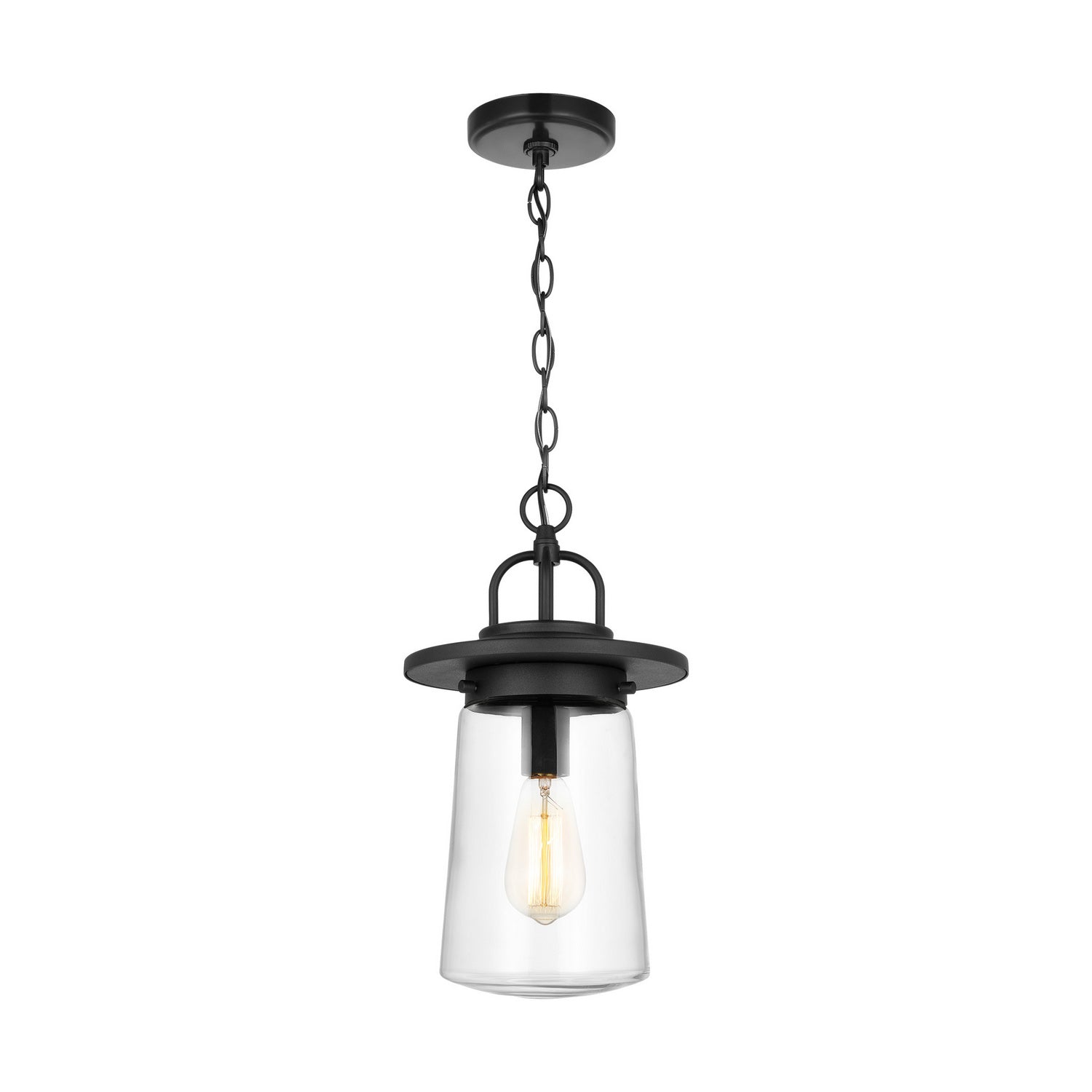 Generation Lighting. - 6208901-12 - One Light Outdoor Pendant - Tybee - Black