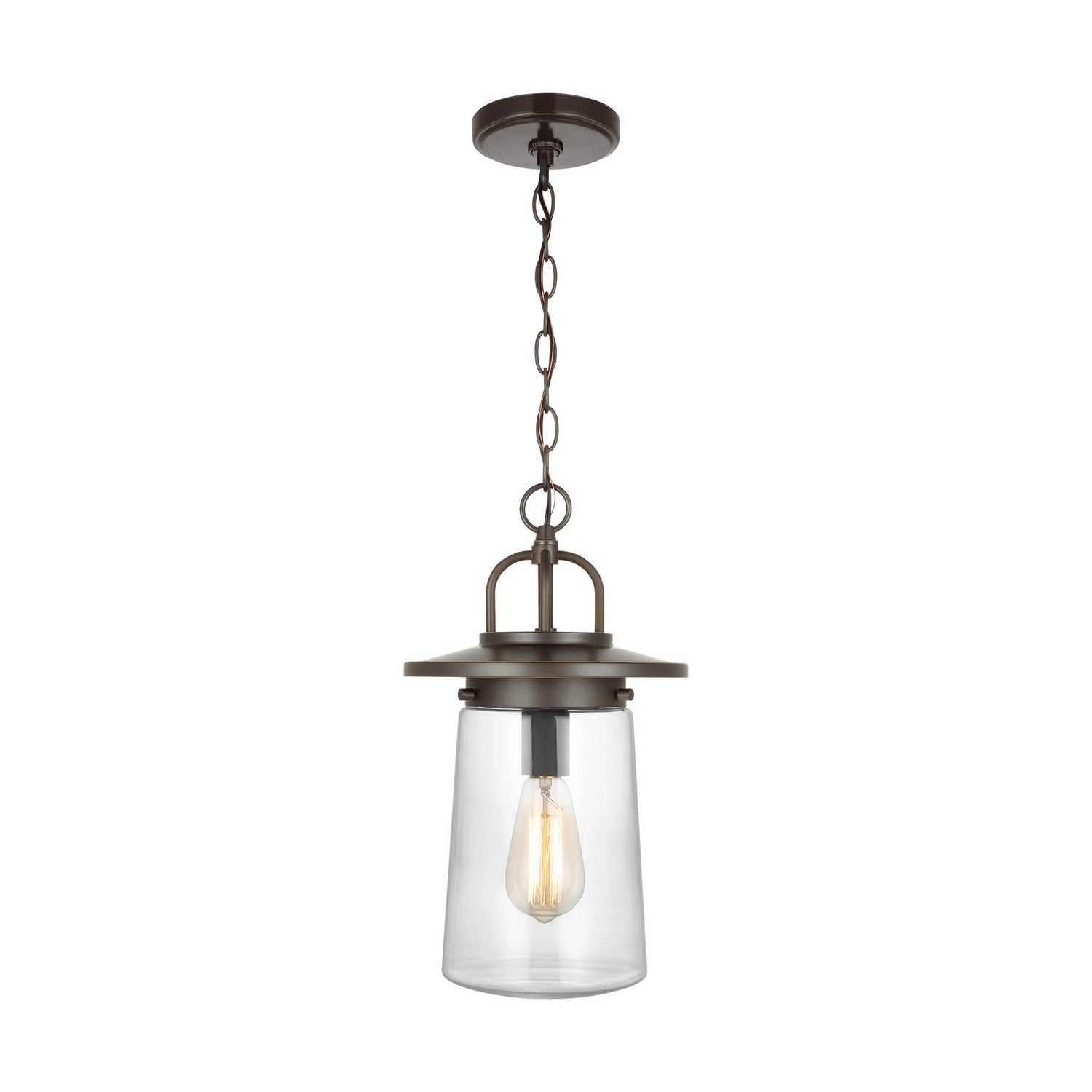 Generation Lighting. - 6208901-71 - One Light Outdoor Pendant - Tybee - Antique Bronze