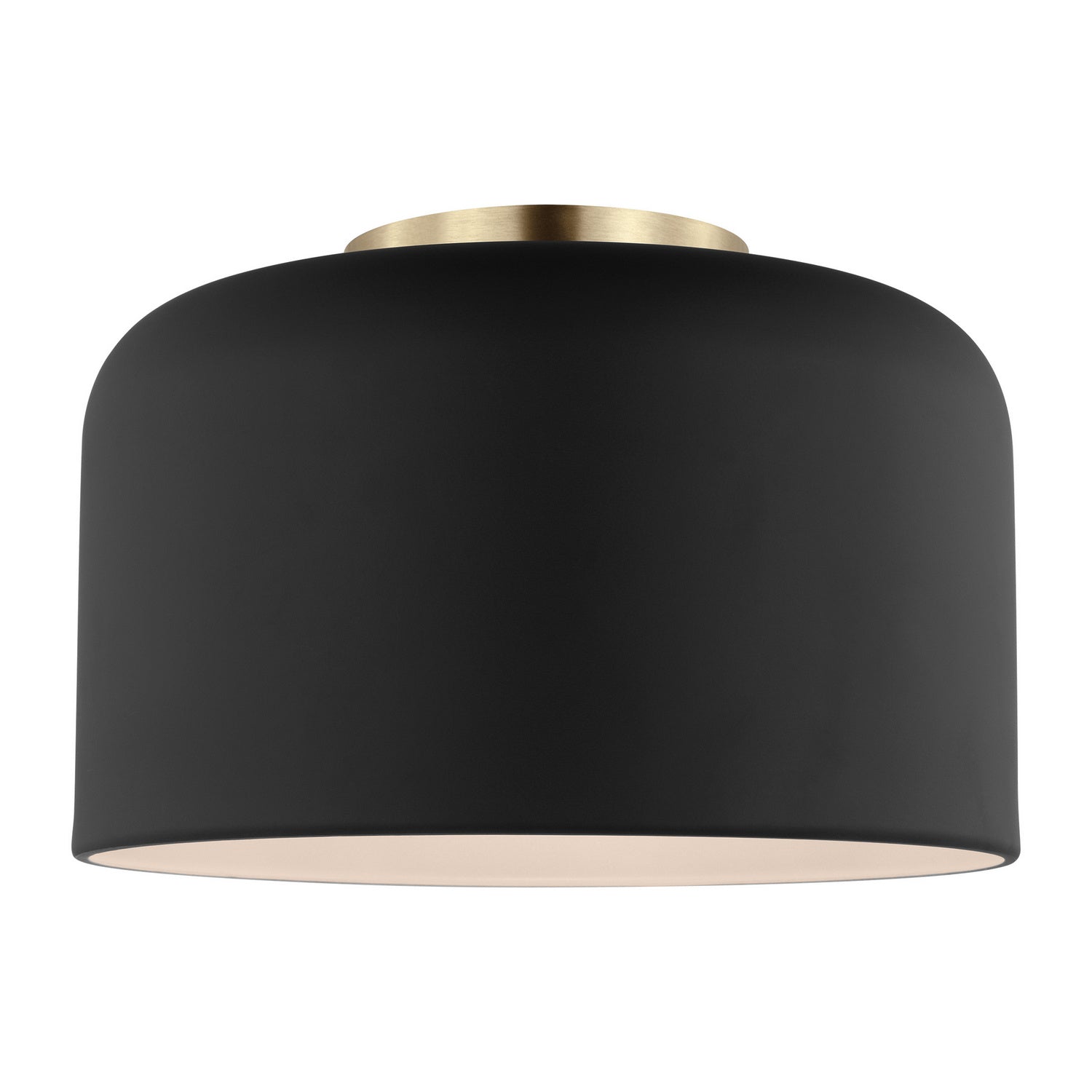 Visual Comfort Studio - 7505401-112 - One Light Flush Mount - Malone - Midnight Black