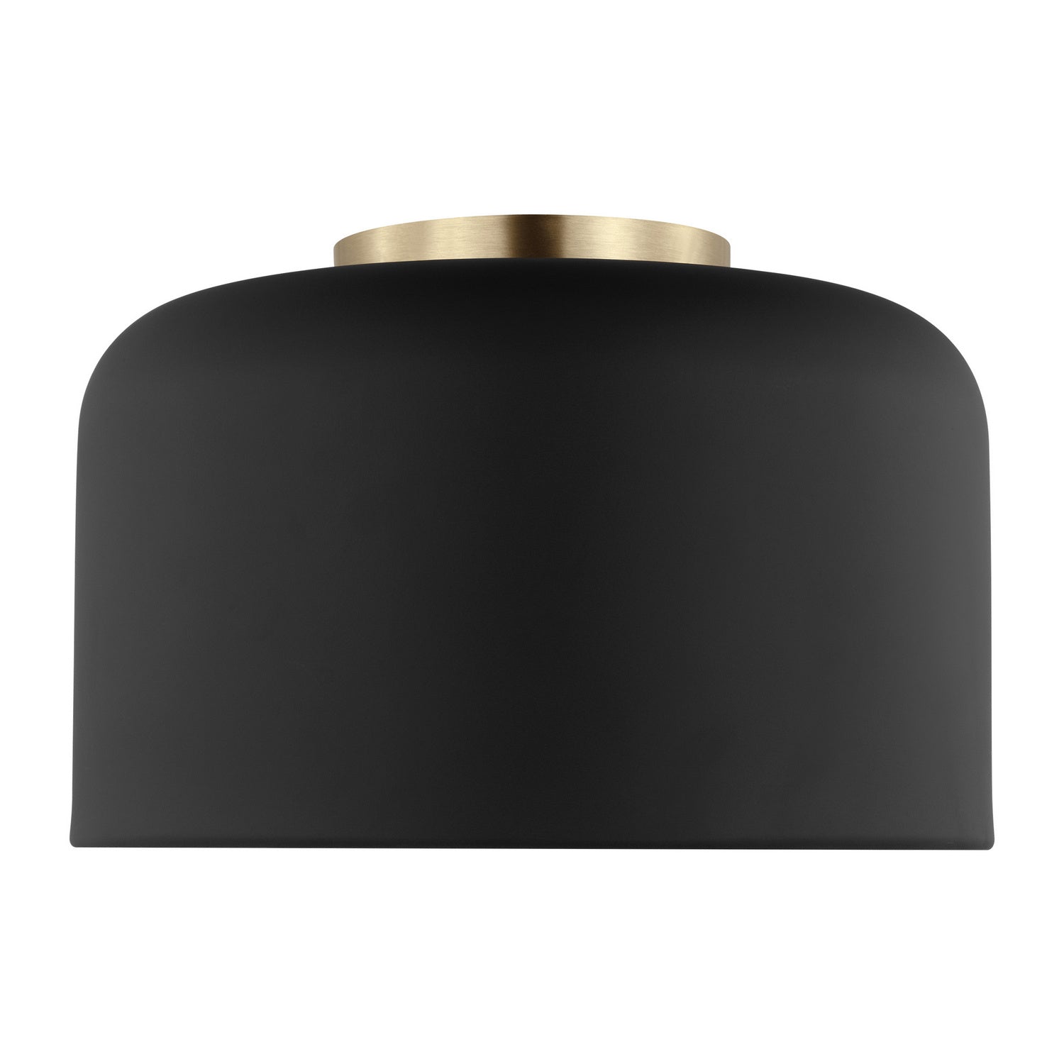 Visual Comfort Studio - 7505401-112 - One Light Flush Mount - Malone - Midnight Black