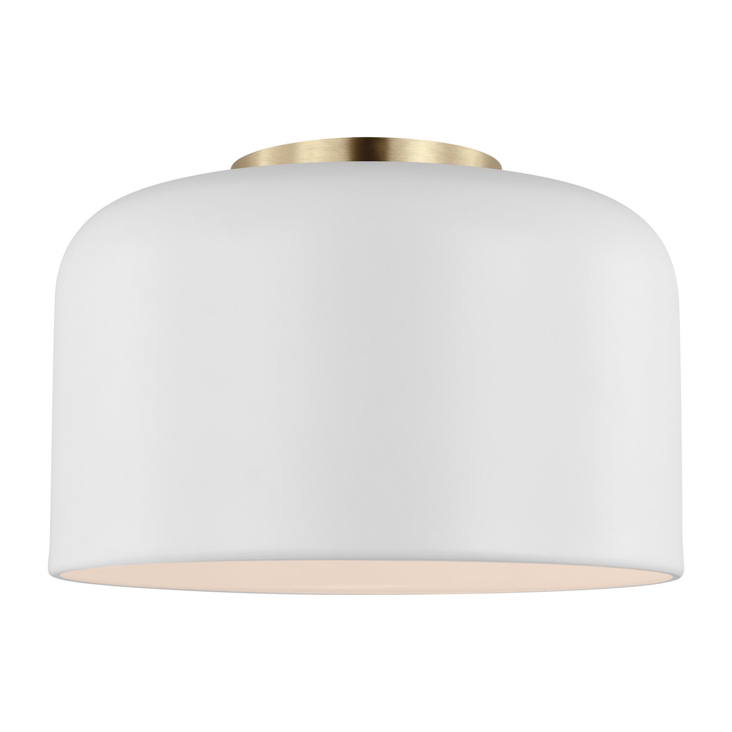 Visual Comfort Studio - 7505401-115 - One Light Flush Mount - Malone - Matte White