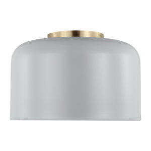 Visual Comfort Studio - 7505401-118 - One Light Flush Mount - Malone - Matte Grey