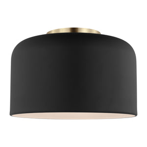 Visual Comfort Studio - 7505401EN3-112 - LED Flush Mount - Malone - Midnight Black