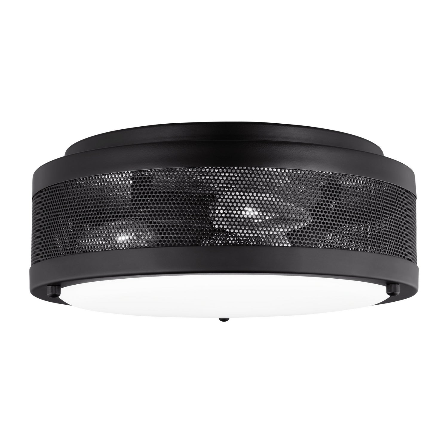 Visual Comfort Studio - 7532003-112 - Three Light Flush Mount - Vander - Midnight Black