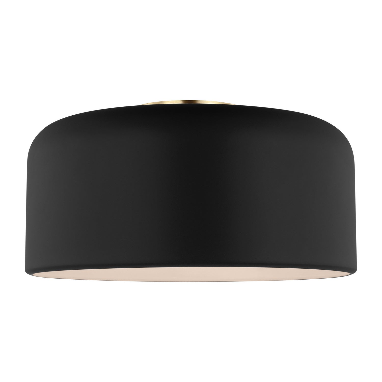 Visual Comfort Studio - 7605401-112 - One Light Flush Mount - Malone - Midnight Black