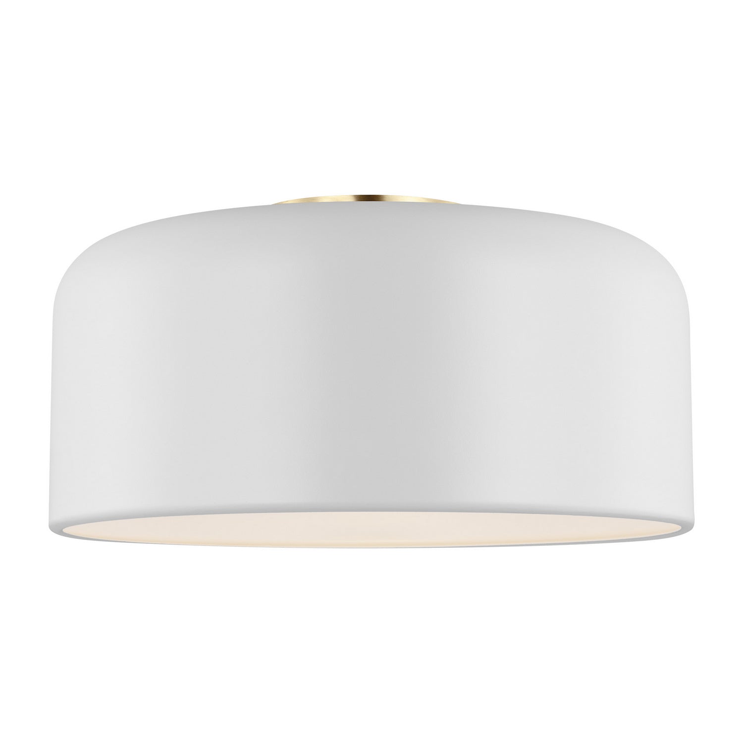 Visual Comfort Studio - 7605401-115 - One Light Flush Mount - Malone - Matte White