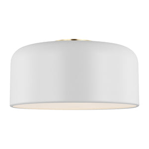 Visual Comfort Studio - 7605401-115 - One Light Flush Mount - Malone - Matte White