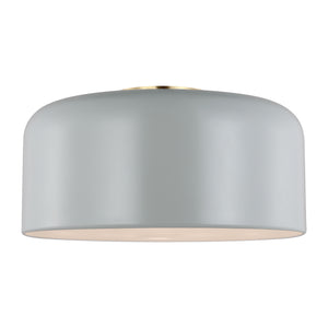 Visual Comfort Studio - 7605401-118 - One Light Flush Mount - Malone - Matte Grey