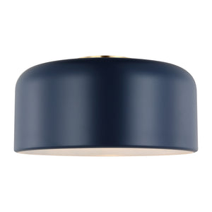 Visual Comfort Studio - 7605401-127 - One Light Flush Mount - Malone - Navy