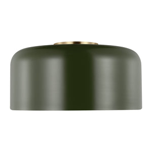 Visual Comfort Studio - 7605401-145 - One Light Flush Mount - Malone - Olive