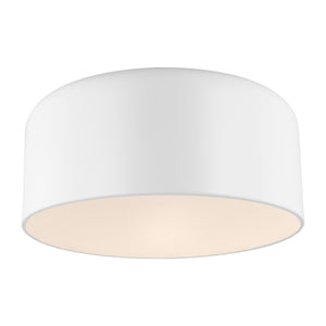 Visual Comfort Studio - 7705401-115 - One Light Flush Mount - Malone - Matte White