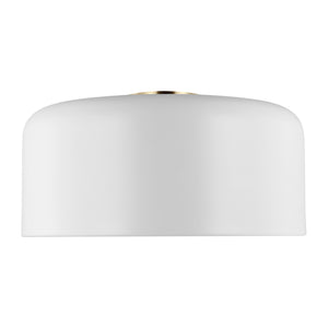 Visual Comfort Studio - 7705401-115 - One Light Flush Mount - Malone - Matte White