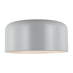 Visual Comfort Studio - 7705401-118 - One Light Flush Mount - Malone - Matte Grey