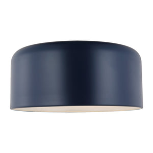 Visual Comfort Studio - 7705401-127 - One Light Flush Mount - Malone - Navy