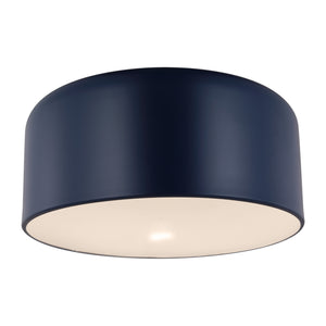 Visual Comfort Studio - 7705401-127 - One Light Flush Mount - Malone - Navy