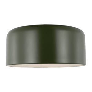 Visual Comfort Studio - 7705401-145 - One Light Flush Mount - Malone - Olive