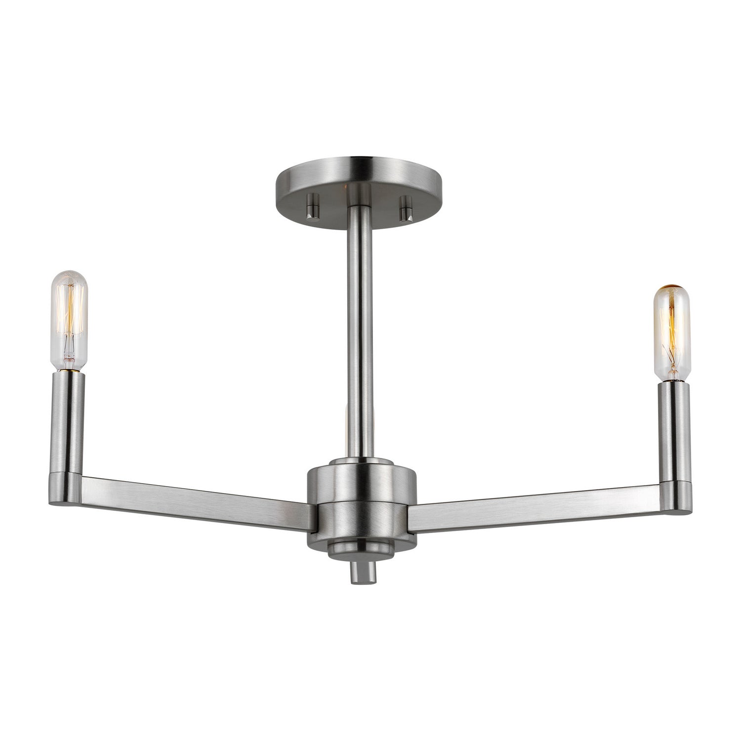 Visual Comfort Studio - 7764203-962 - Three Light Semi-Flush Mount - Fullton - Brushed Nickel