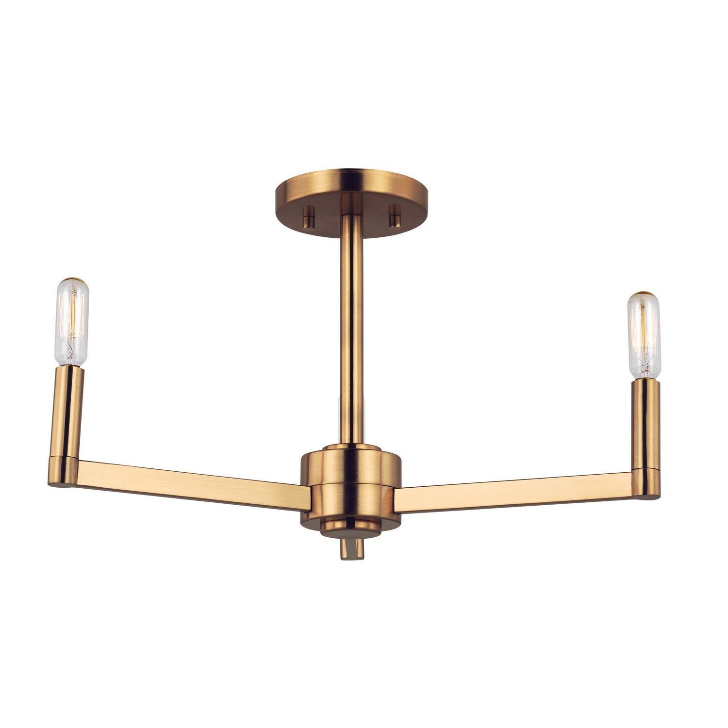 Visual Comfort Studio - 7764203EN-848 - LED Semi-Flush Mount - Fullton - Satin Brass