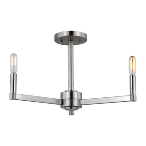 Visual Comfort Studio - 7764203EN-962 - LED Semi-Flush Mount - Fullton - Brushed Nickel