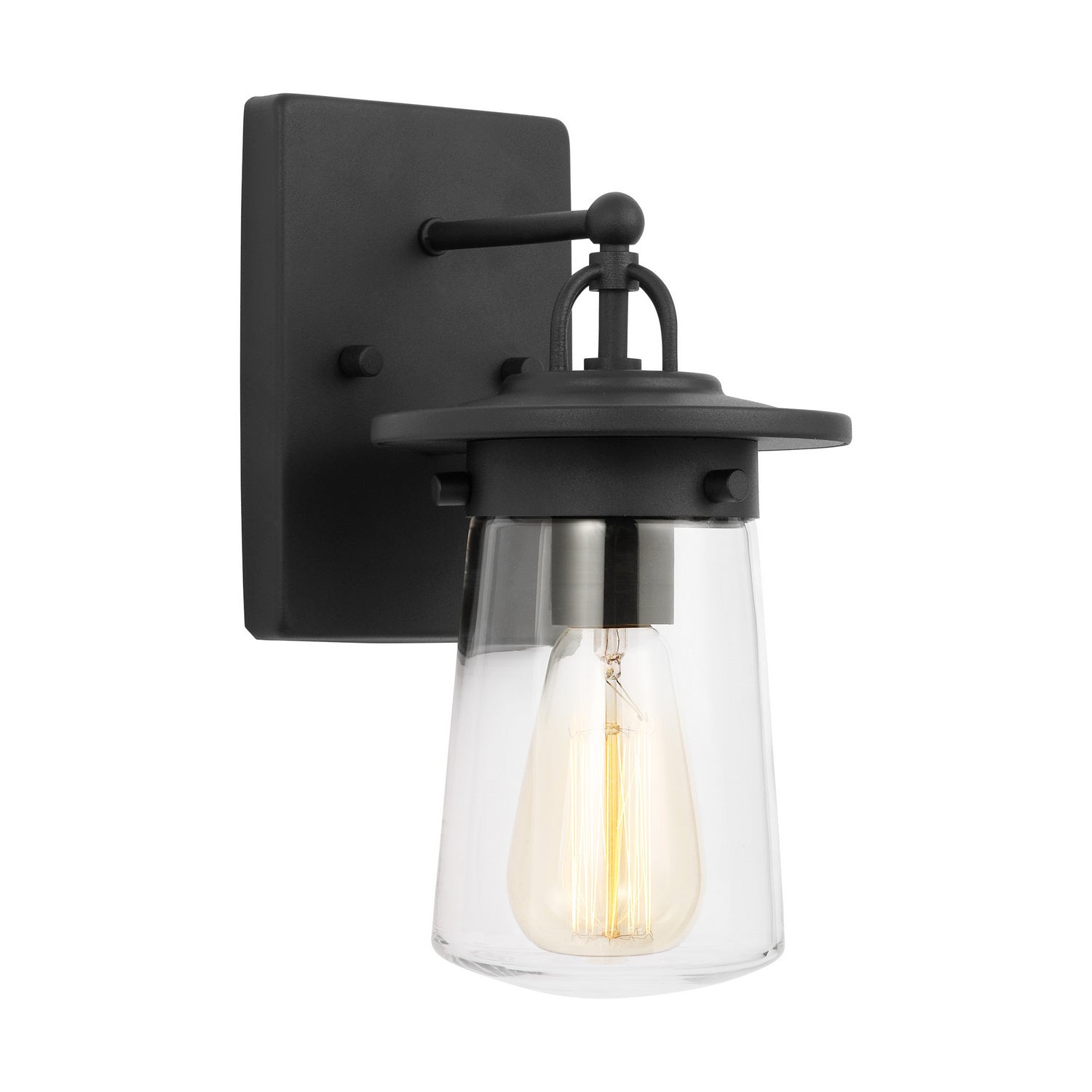 Generation Lighting. - 8508901-12 - One Light Outdoor Wall Lantern - Tybee - Black