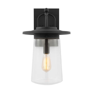 Generation Lighting. - 8708901-12 - One Light Outdoor Wall Lantern - Tybee - Black