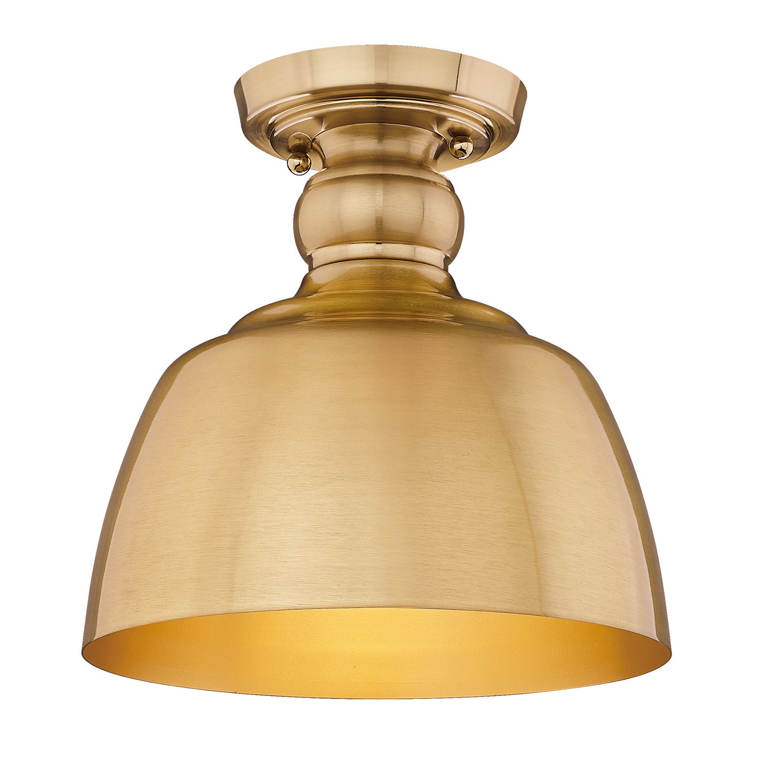 Golden - 0316-FM MBG - One Light Flush Mount - Holmes MBG - Modern Brushed Gold