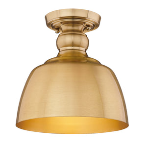 Golden - 0316-FM MBG - One Light Flush Mount - Holmes MBG - Modern Brushed Gold