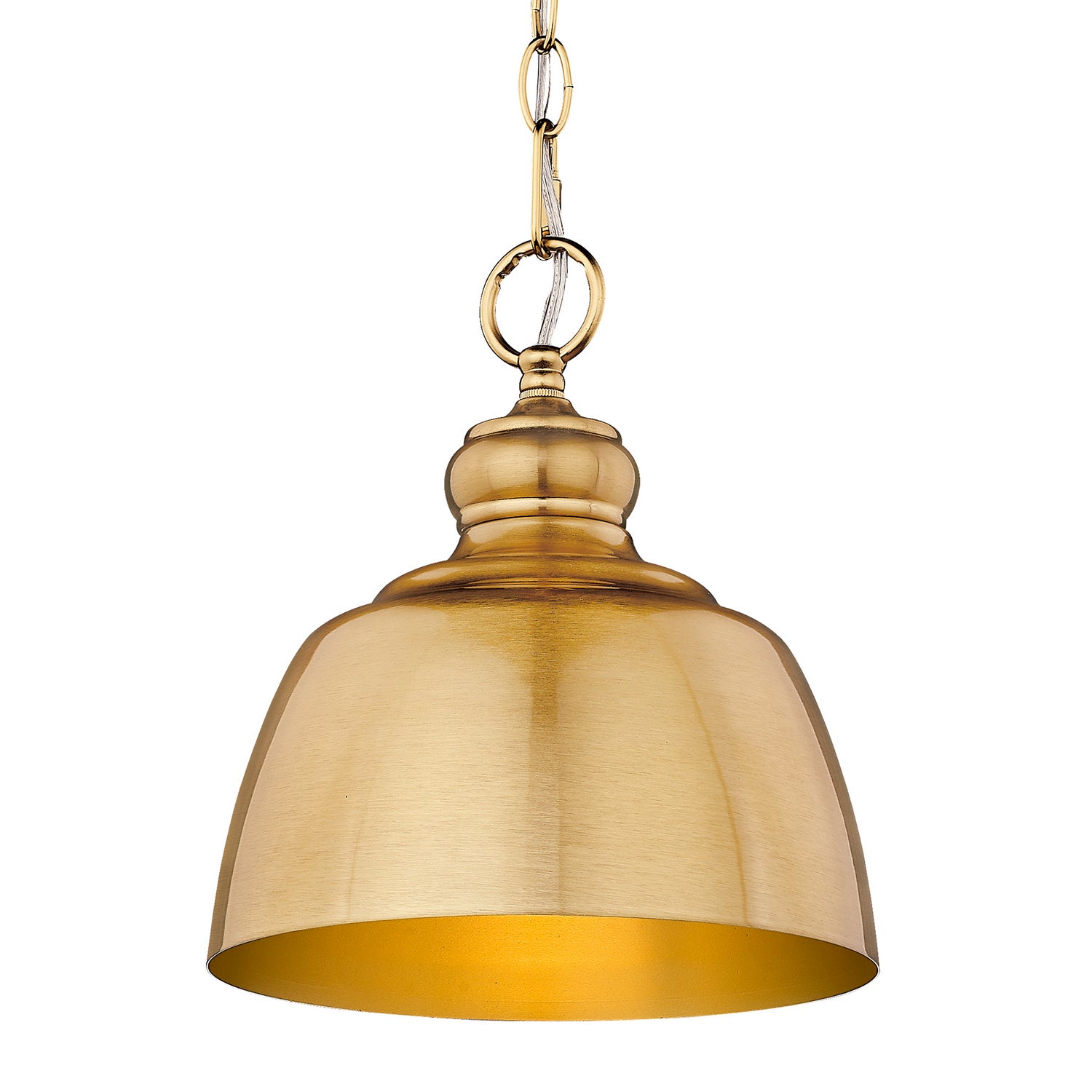 Golden - 0316-M1L MBG - One Light Mini Pendant - Holmes MBG - Modern Brushed Gold