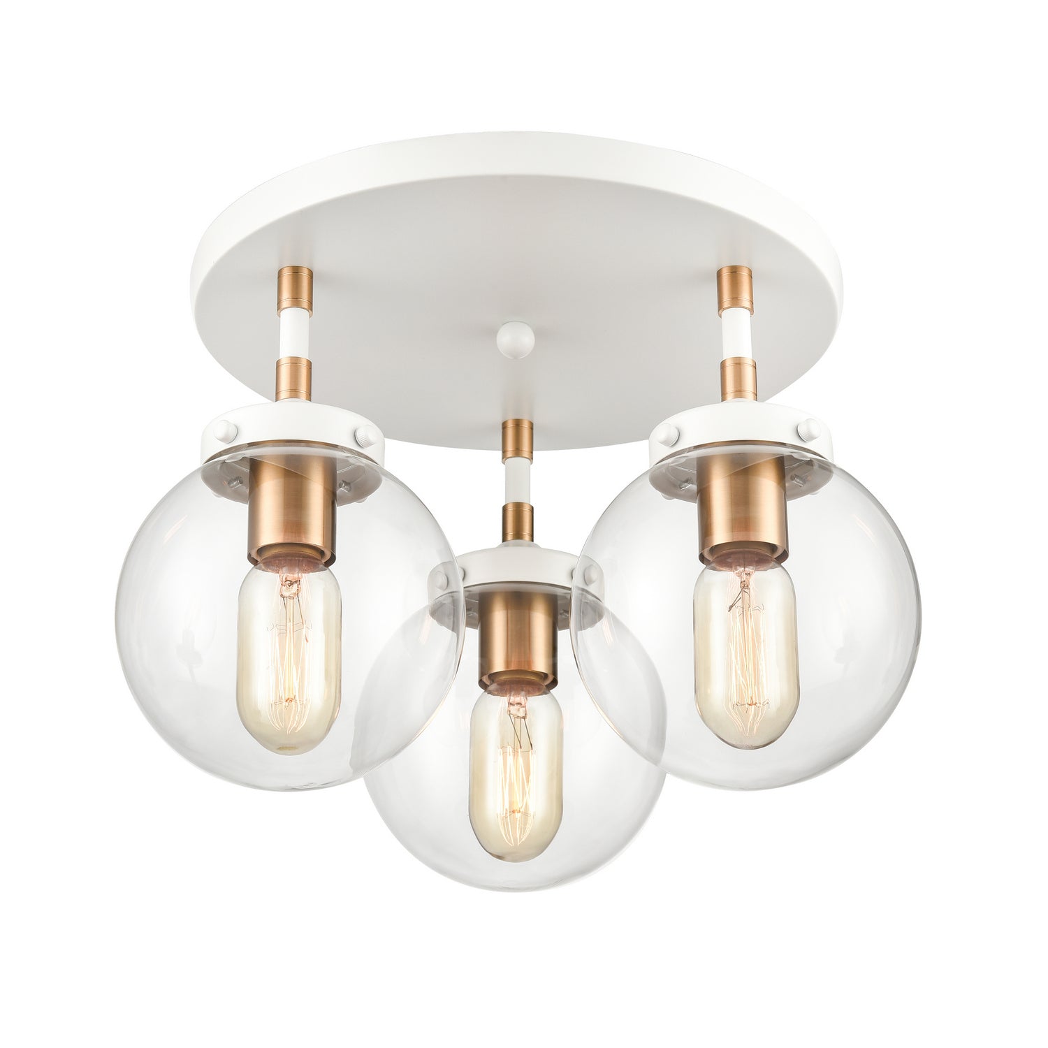 ELK Home - 24435/3 - Three Light Semi Flush Mount - Boudreaux - Matte White