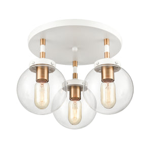 ELK Home - 24435/3 - Three Light Semi Flush Mount - Boudreaux - Matte White