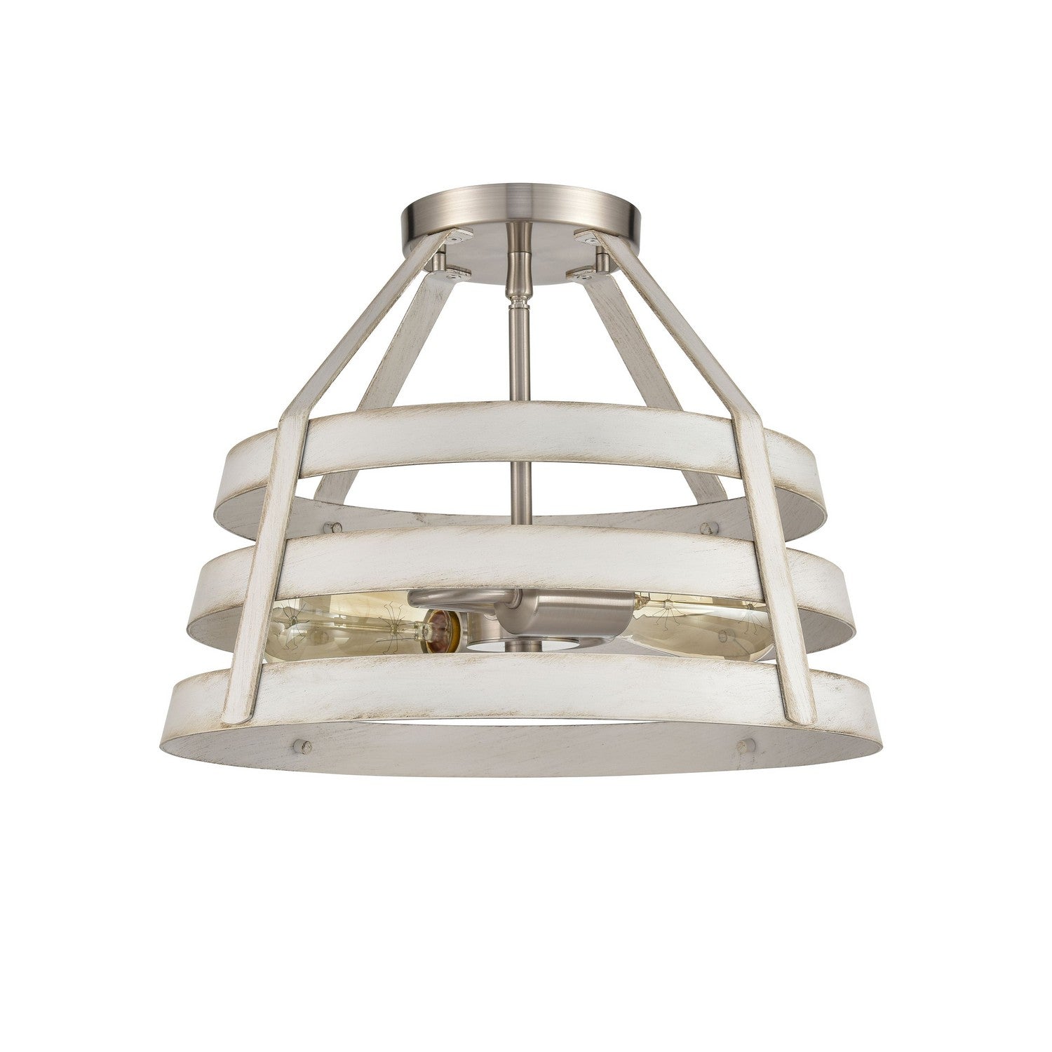 ELK Home - 33556/2 - Two Light Semi Flush Mount - Brigantine - Satin Nickel