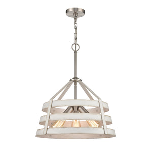 ELK Home - 33557/3 - Three Light Chandelier - Brigantine - Satin Nickel