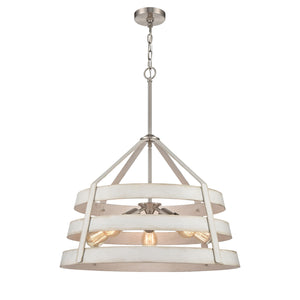 ELK Home - 33558/5 - Five Light Chandelier - Brigantine - Satin Nickel