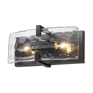 Golden - 3164-WSC BLK-HWG - Two Light Wall Sconce - Aenon - Matte Black