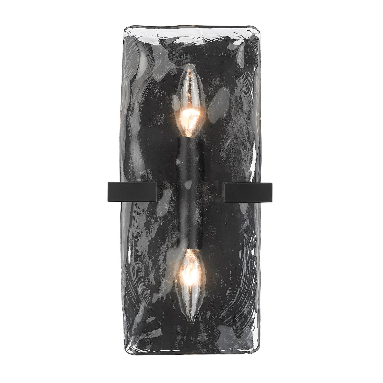 Golden - 3164-WSC BLK-HWG - Two Light Wall Sconce - Aenon - Matte Black