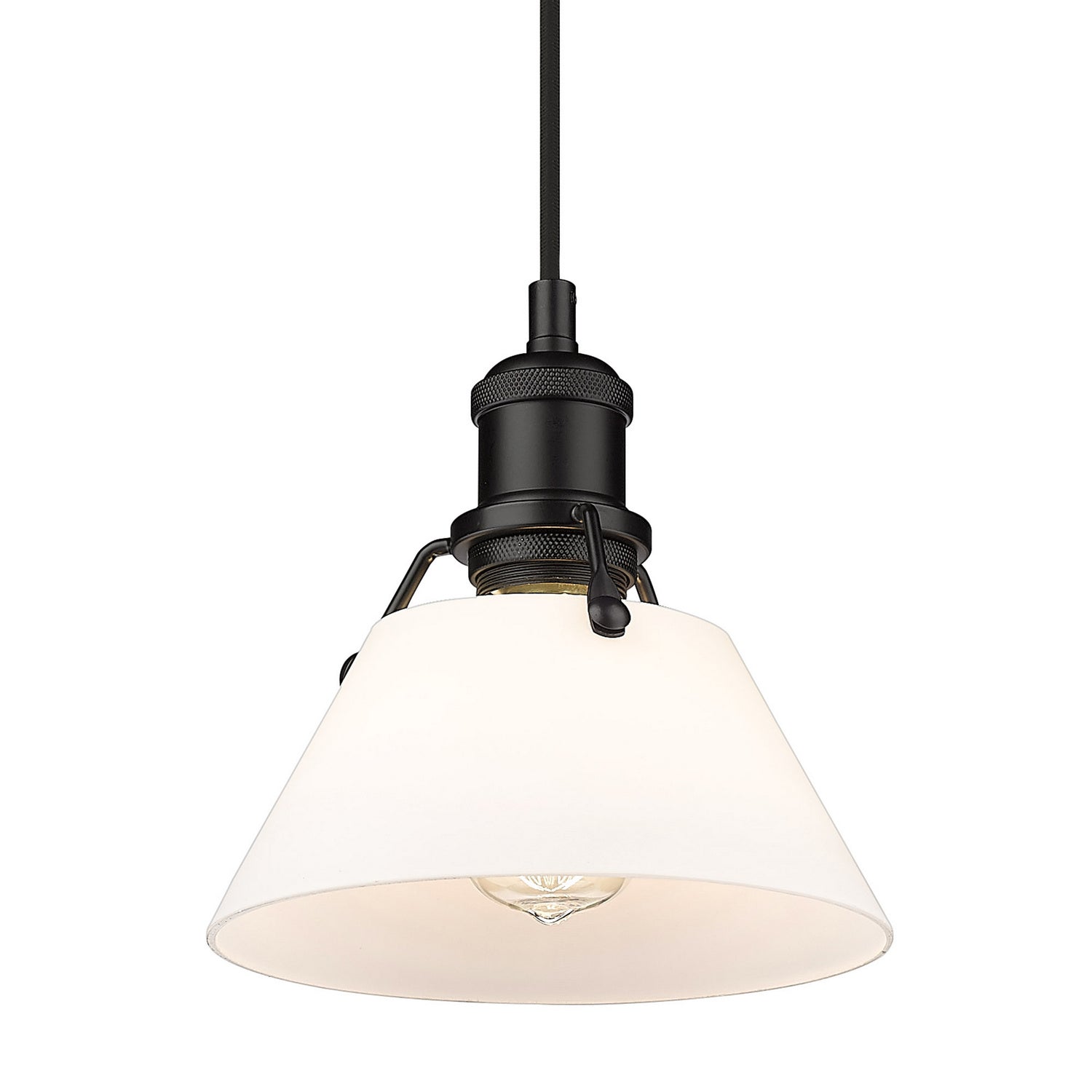 Golden - 3306-S BLK-OP - One Light Mini Pendant - Orwell BLK - Matte Black