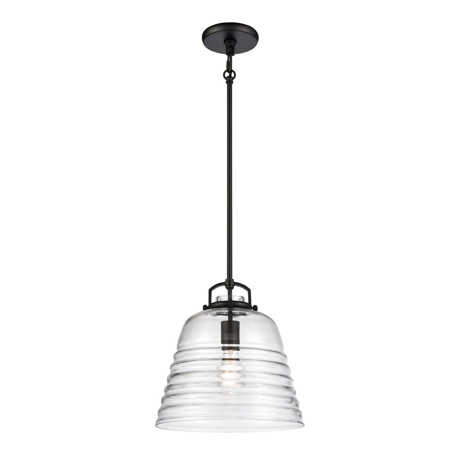 ELK Home - 67876/1 - One Light Pendant - Current - Matte Black