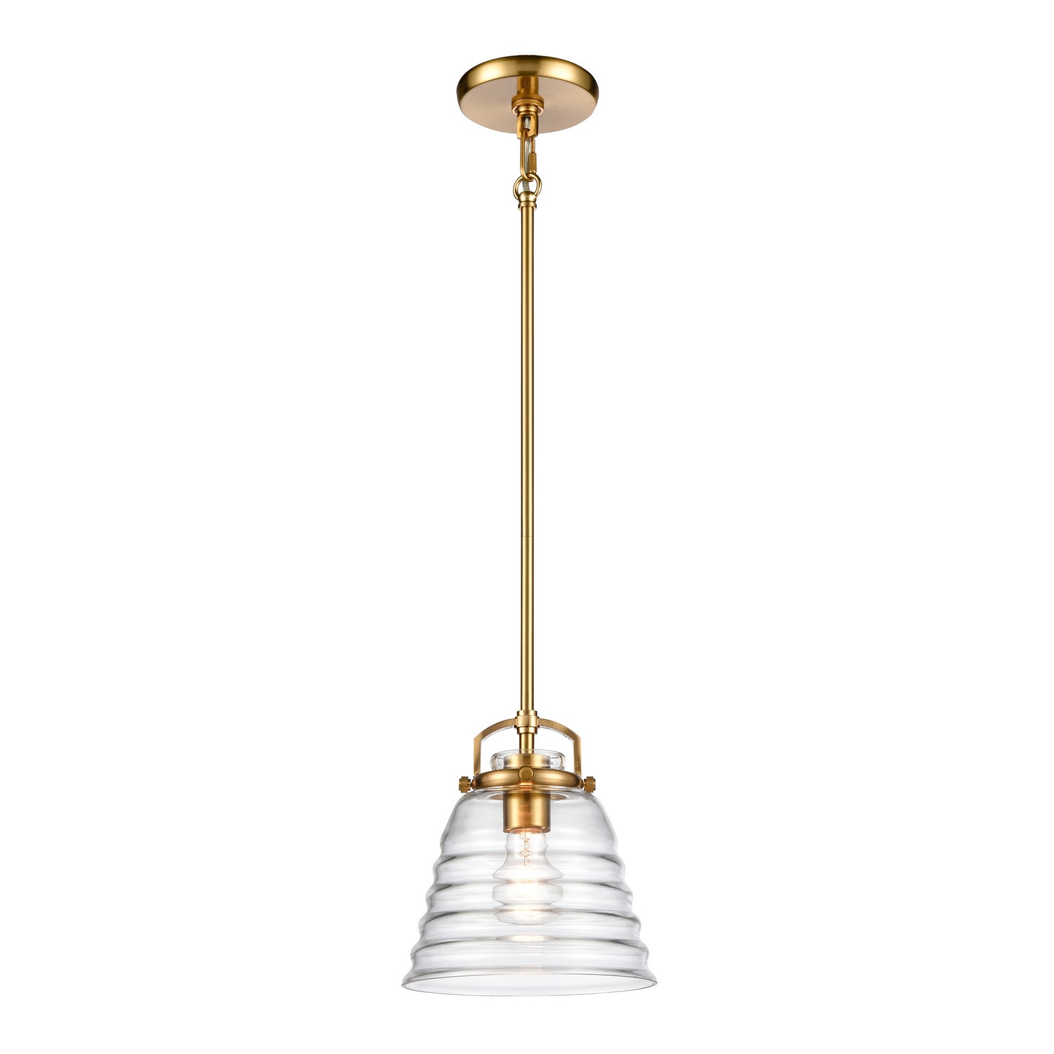 ELK Home - 67885/1 - One Light Pendant - Current - Satin Brass