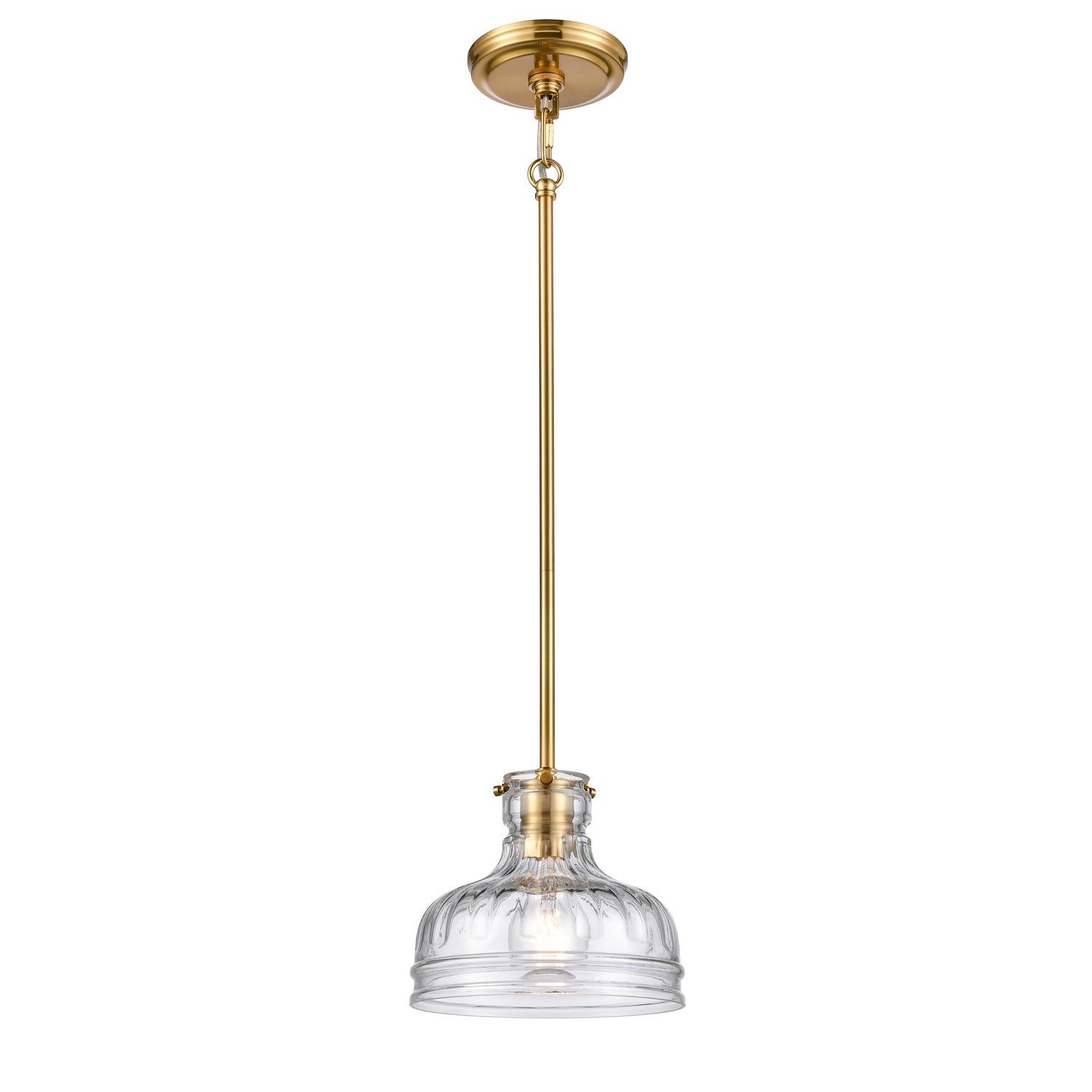 ELK Home - 67925/1 - One Light Mini Pendant - Orinoco - Satin Brass