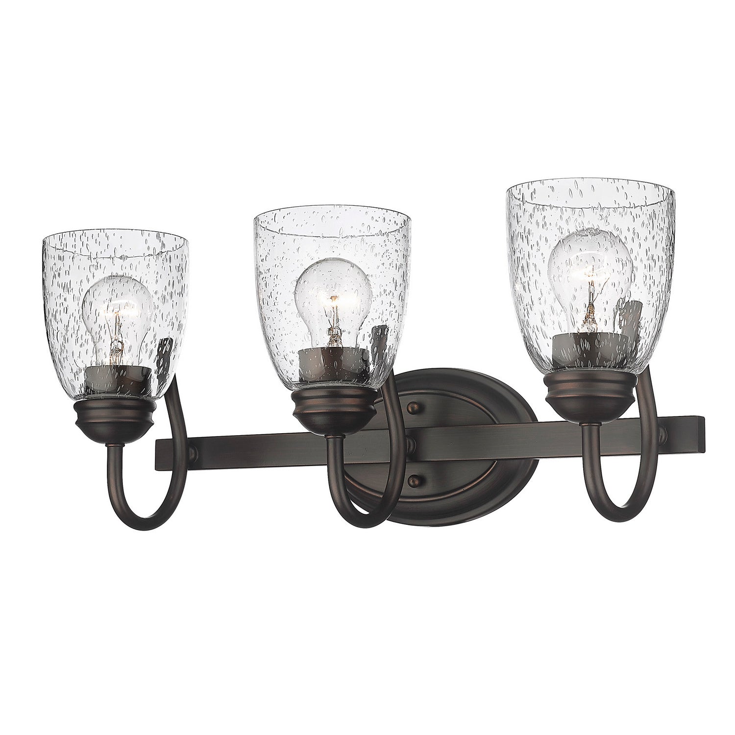 Golden - 8001-BA3 RBZ-SD - Three Light Bath Vanity - Parrish RBZ - Rubbed Bronze