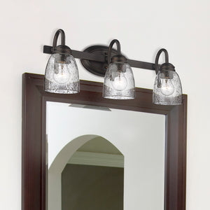 Golden - 8001-BA3 RBZ-SD - Three Light Bath Vanity - Parrish RBZ - Rubbed Bronze