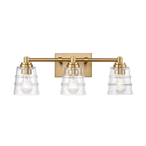 ELK Home - 67972/3 - Three Light Vanity - Pulsate - Satin Brass