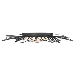 Golden - 9132-FM24 NB-OP - LED Flush Mount - Yasmin NB - Natural Black