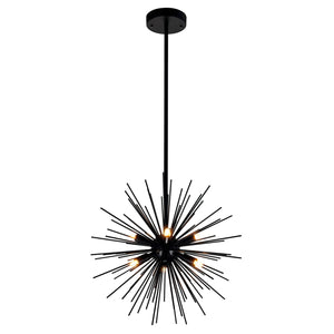 CWI Lighting - 1034P16-6-101 - Six Light Chandelier - Savannah - Black