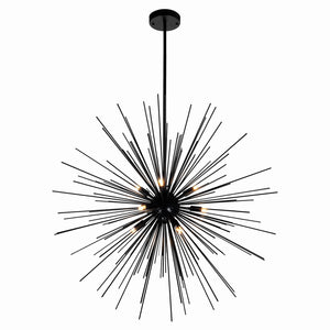 CWI Lighting - 1034P30-9-101 - Nine Light Chandelier - Savannah - Black